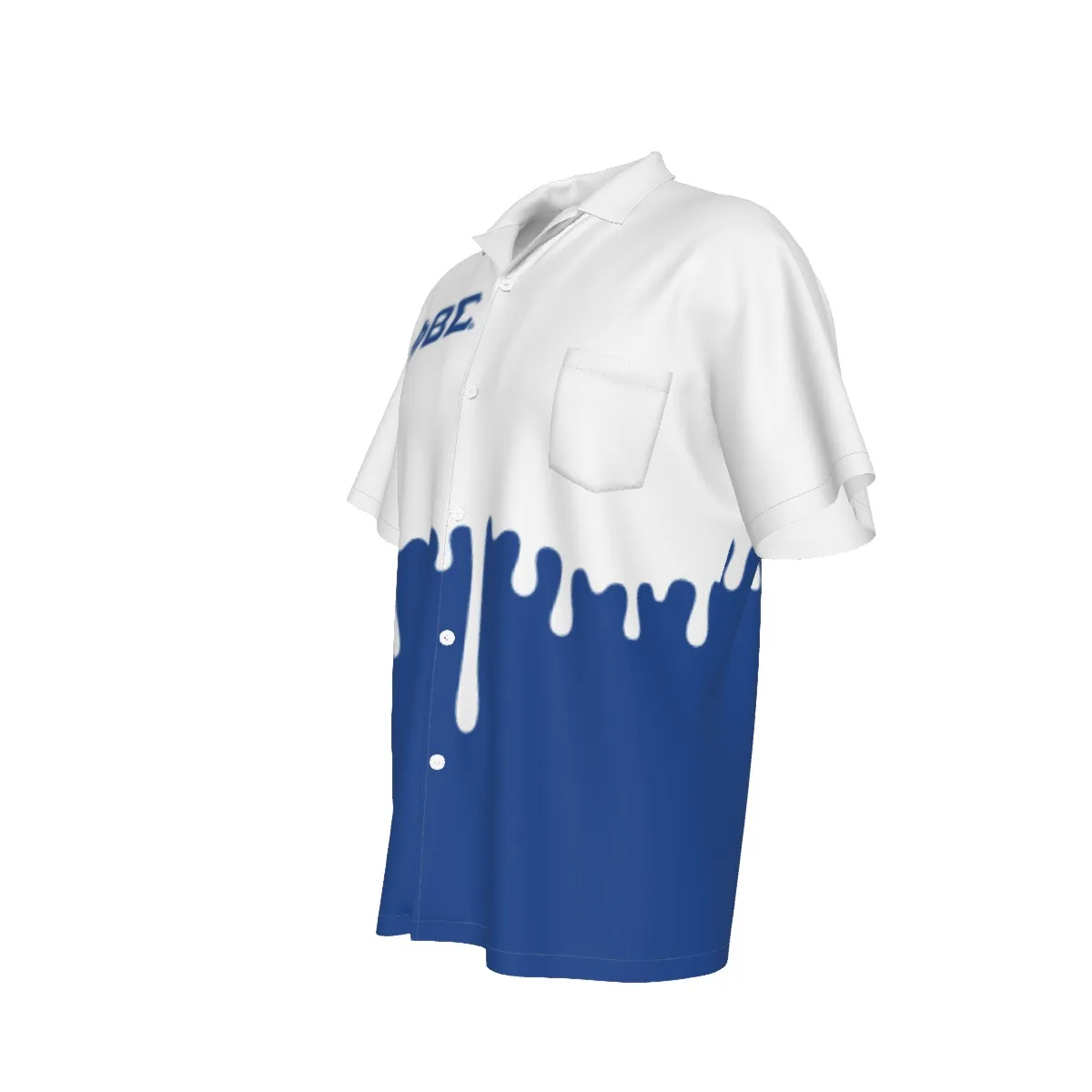 Phi Beta Sigma Drip Men's Hawaiian Shirt With Pocket - Image 4