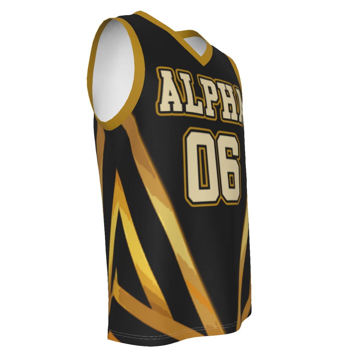 ALPHA PHI ALPHA CHROME V Neck Basketball Top - Image 3