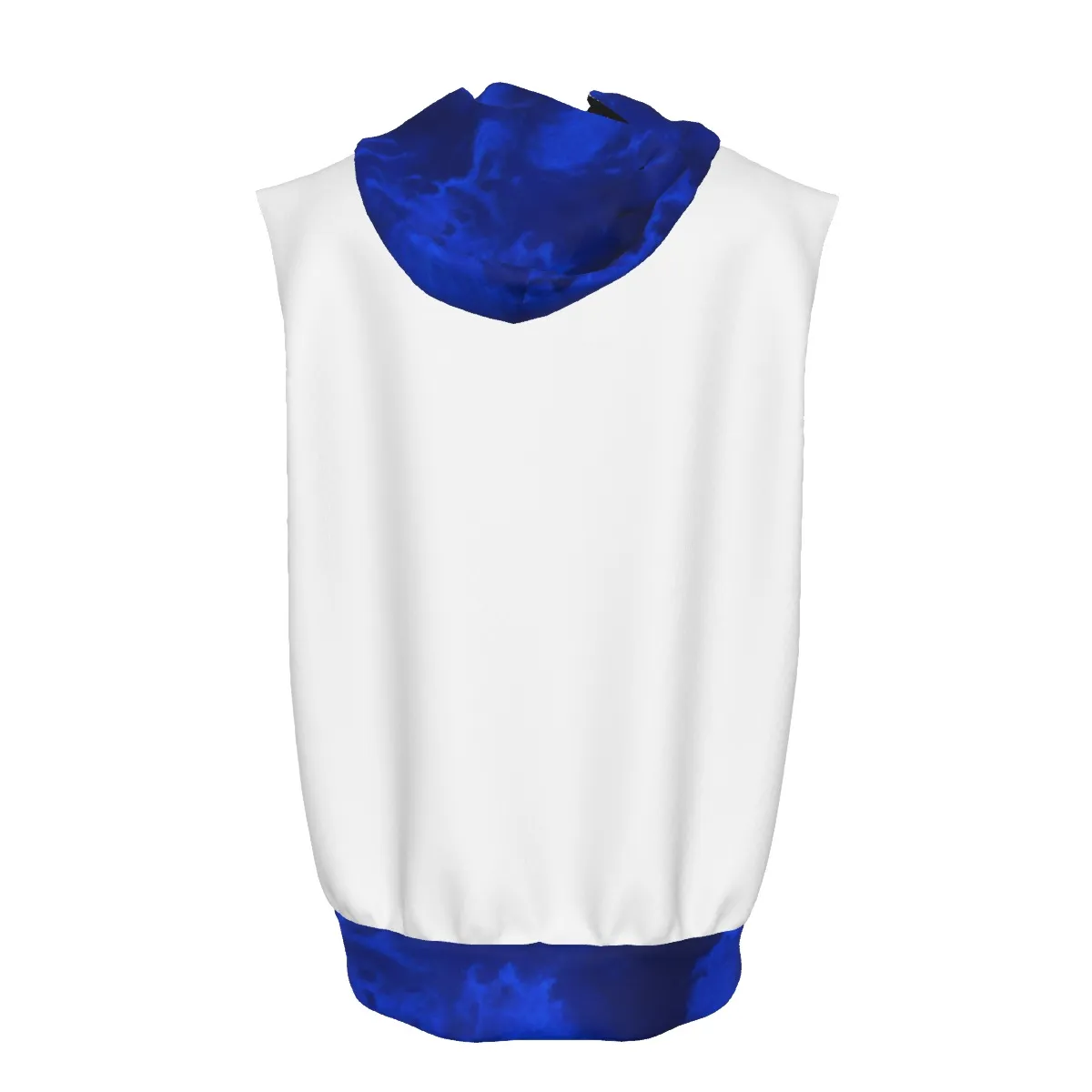 Phi Beta Sigma bleached Zipper-Up Gym Sleeveless Hoodie - Image 2