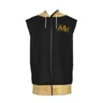 Alpha Phi Alpha bleached Zipper-Up Gym Sleeveless Hoodie