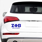 Zeta Phi Beta 3D Car Sticker