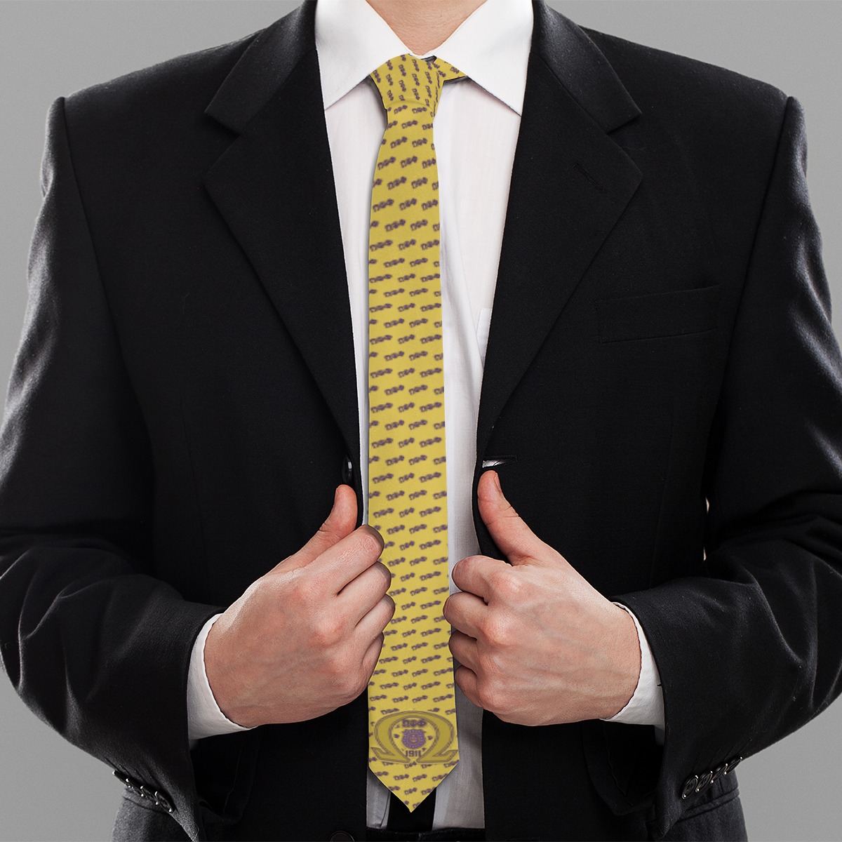 Omega Psi Phi Printed Necktie