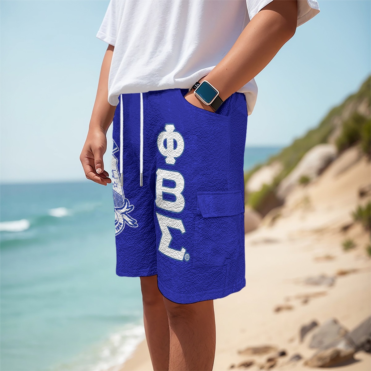 Phi Beta Sigma Men's Cargo Shorts - Image 2