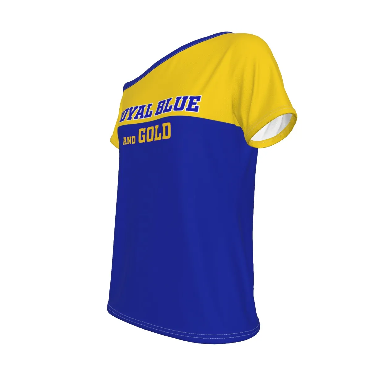 Sigma Gamma Rho Off-Shoulder T-shirt - Image 4