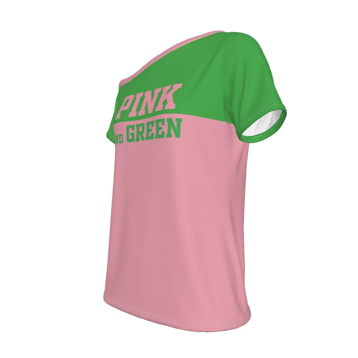 Alpha Kappa Alpha Off-Shoulder T-shirt - Image 4
