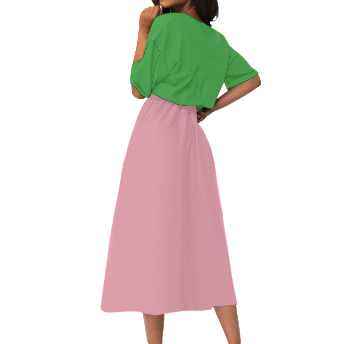 Alpha Kappa Alpha Elastic Waist Dress - Image 4