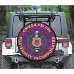 Omega Psi Phi Car tire cover