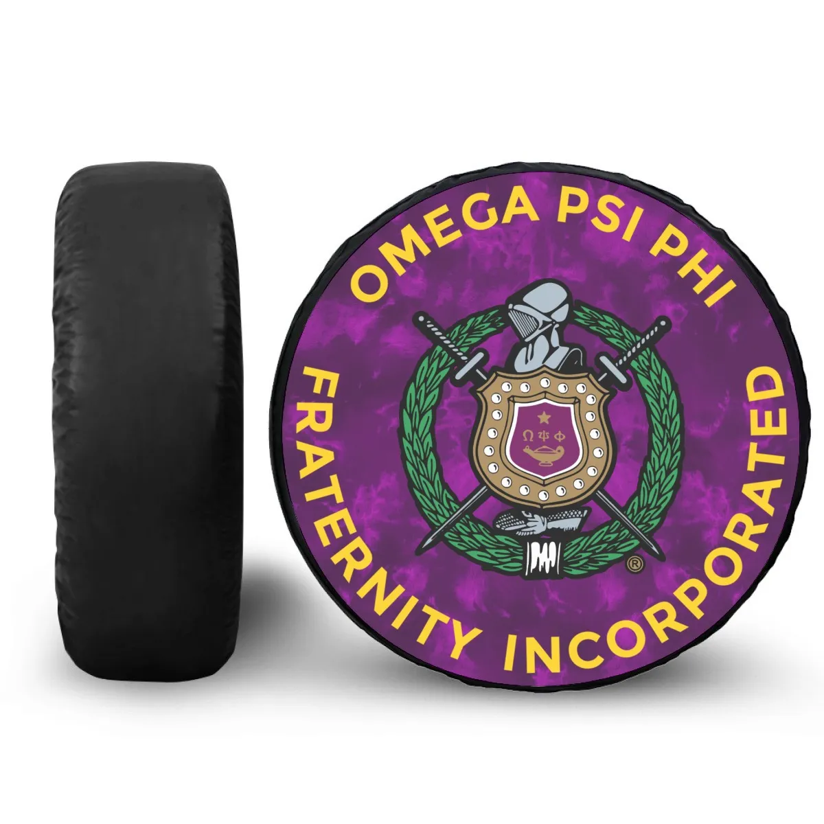 Omega Psi Phi Car tire cover - Image 2