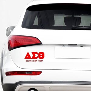 Delta Sigma Theta 3D Car Sticker