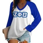 Zeta Phi Beta Long sleeve loose tee