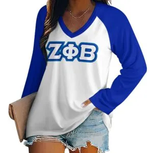 Zeta Phi Beta Long sleeve loose tee