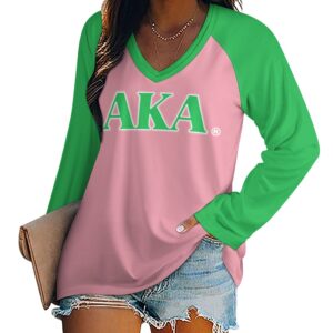 Alpha Kappa Alpha Long sleeve loose tee