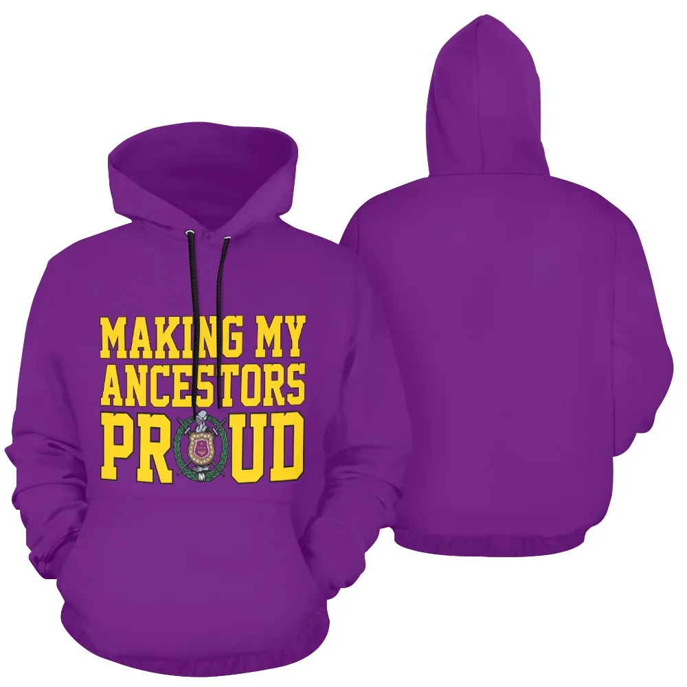Omega Psi Phi Making My Ancestors Proud Hoodie