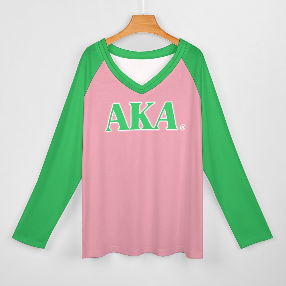 Alpha Kappa Alpha Long sleeve loose tee - Image 3