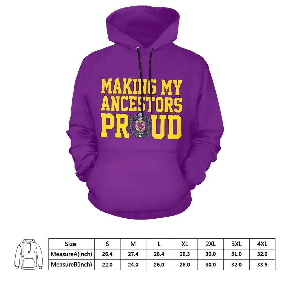 Omega Psi Phi Making My Ancestors Proud Hoodie - Image 6