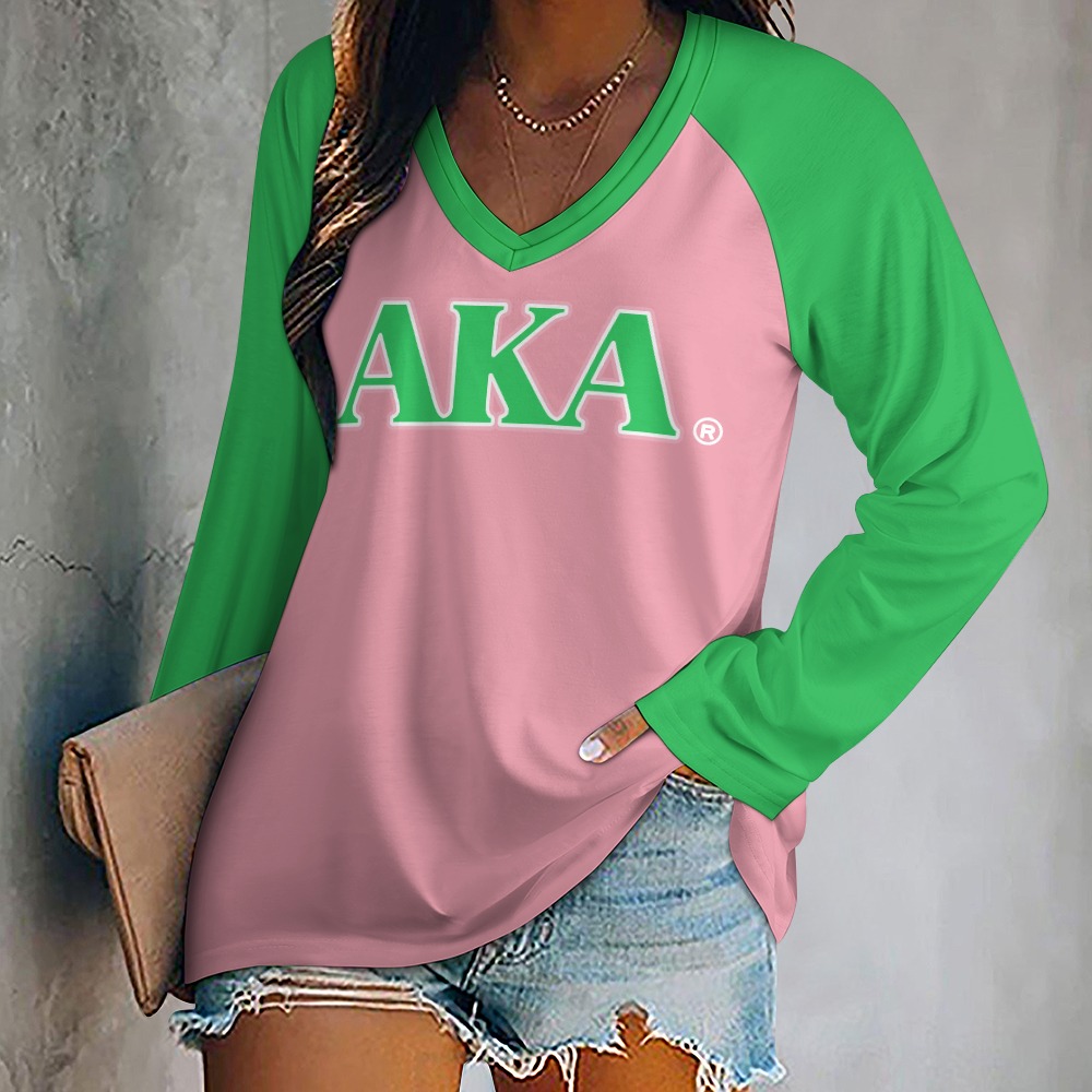Alpha Kappa Alpha Long sleeve loose tee - Image 5