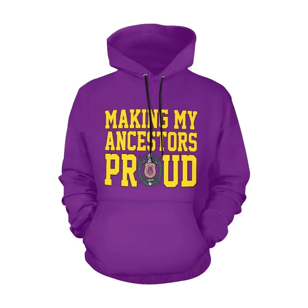 Omega Psi Phi Making My Ancestors Proud Hoodie - Image 2