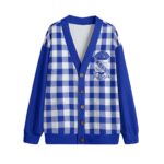 Phi Beta Sigma Knitted Fleece Cardigan With Button Closure