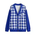 Phi Beta Sigma Knitted Fleece Cardigan With Button Closure
