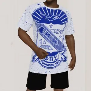 Phi Beta Sigma LARGE CREST AOP Cut & Sew Tee