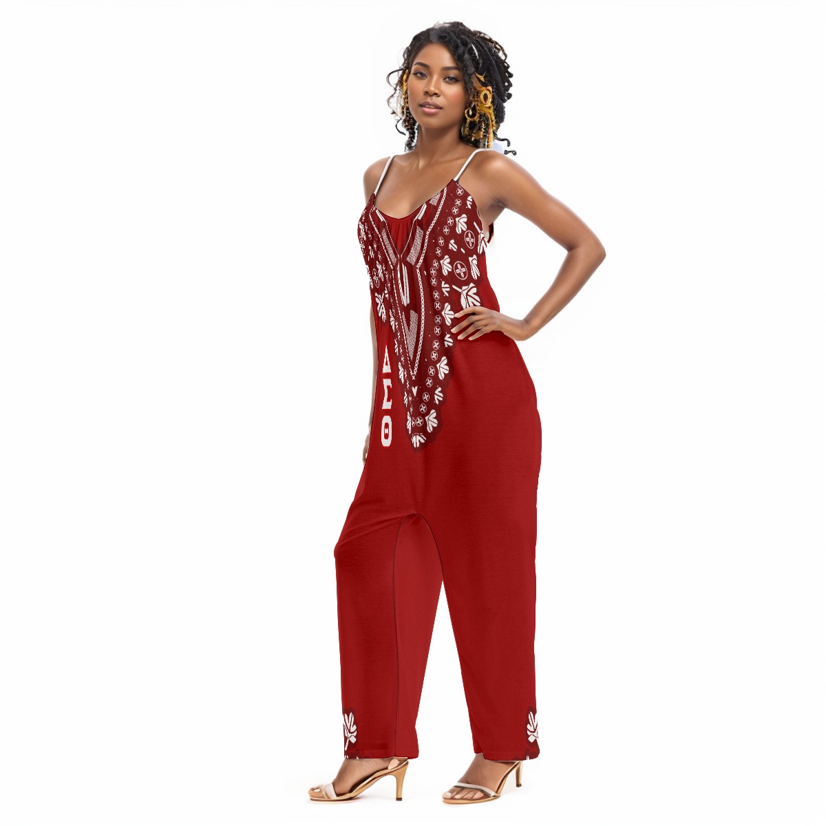 Delta Sigma Theta Loose Cami Jumpsuit - Image 3