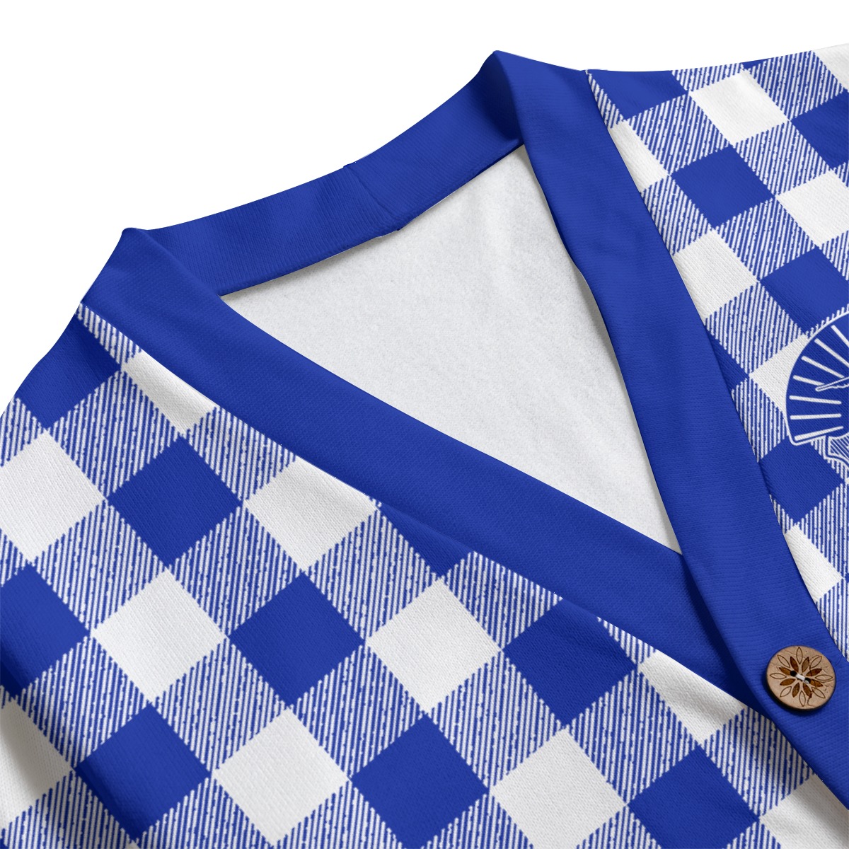 Phi Beta Sigma Knitted Fleece Cardigan With Button Closure - Image 3