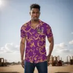 Omega Psi Phi Filigree short Sleeve Shirt