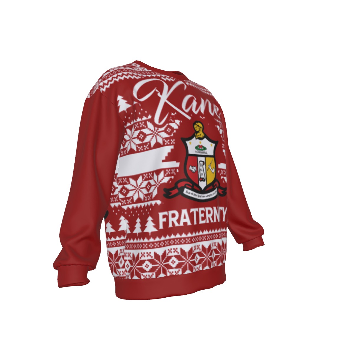 Kappa Alpha Psi big shield ugly Christmas sweater - Image 3