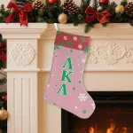 Alpha Kappa Alpha Single-Side Print Christmas Socks