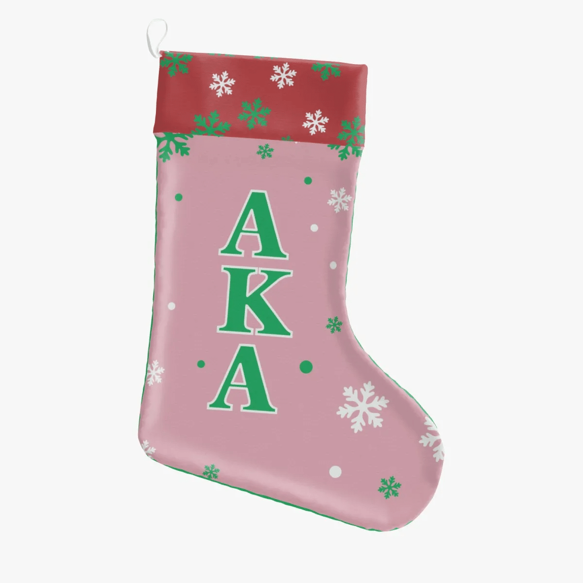 Alpha Kappa Alpha Single-Side Print Christmas Socks - Image 2
