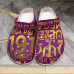 Omega Psi Phi Typography Classic Clogs
