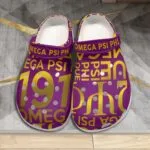 Omega Psi Phi Typography Classic Clogs