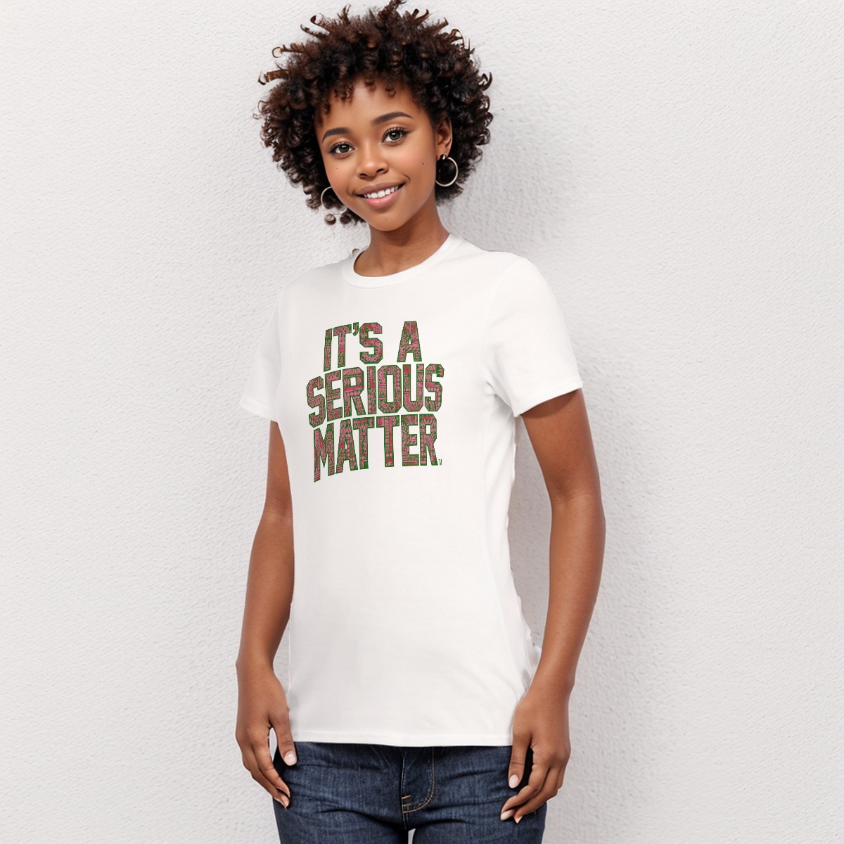 Alpha Kappa Alpha Ethnic Pattern Tee - Image 3