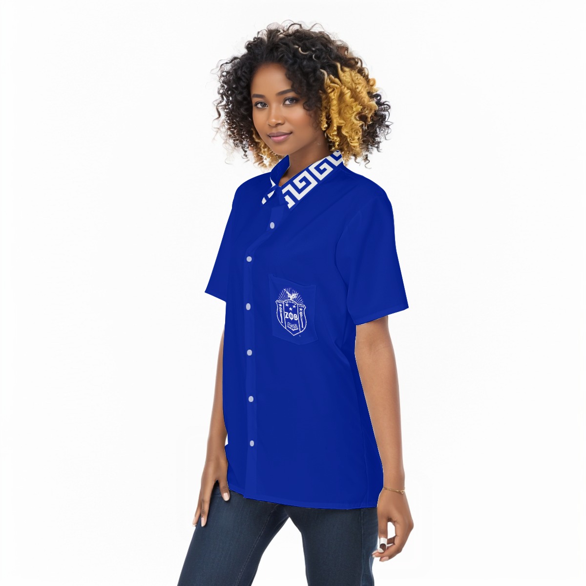Zeta Phi Beta Short Sleeve Shirt With Pocket - Image 3