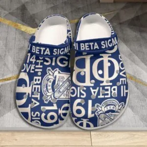 Phi Beta Sigma Typography Classic Clogs