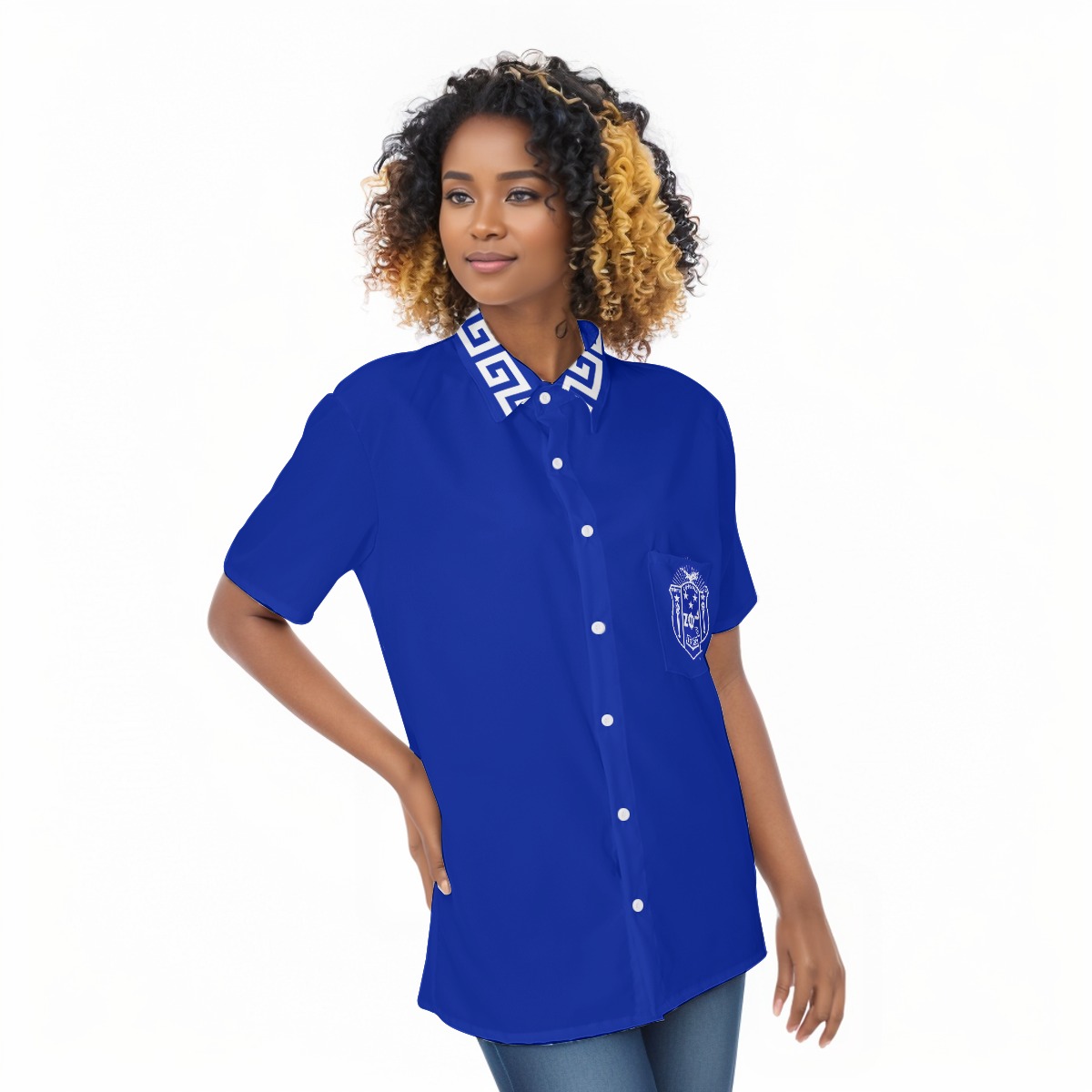 Zeta Phi Beta Short Sleeve Shirt With Pocket - Image 2