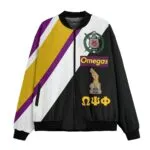 Omega Psi Phi Fleece Bomber Jacket
