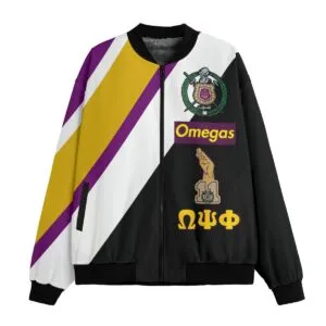 Omega Psi Phi Fleece Bomber Jacket