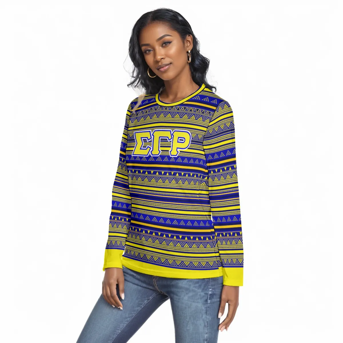 Sigma Gamma Rho O-neck Long Sleeve T-shirt - Image 3