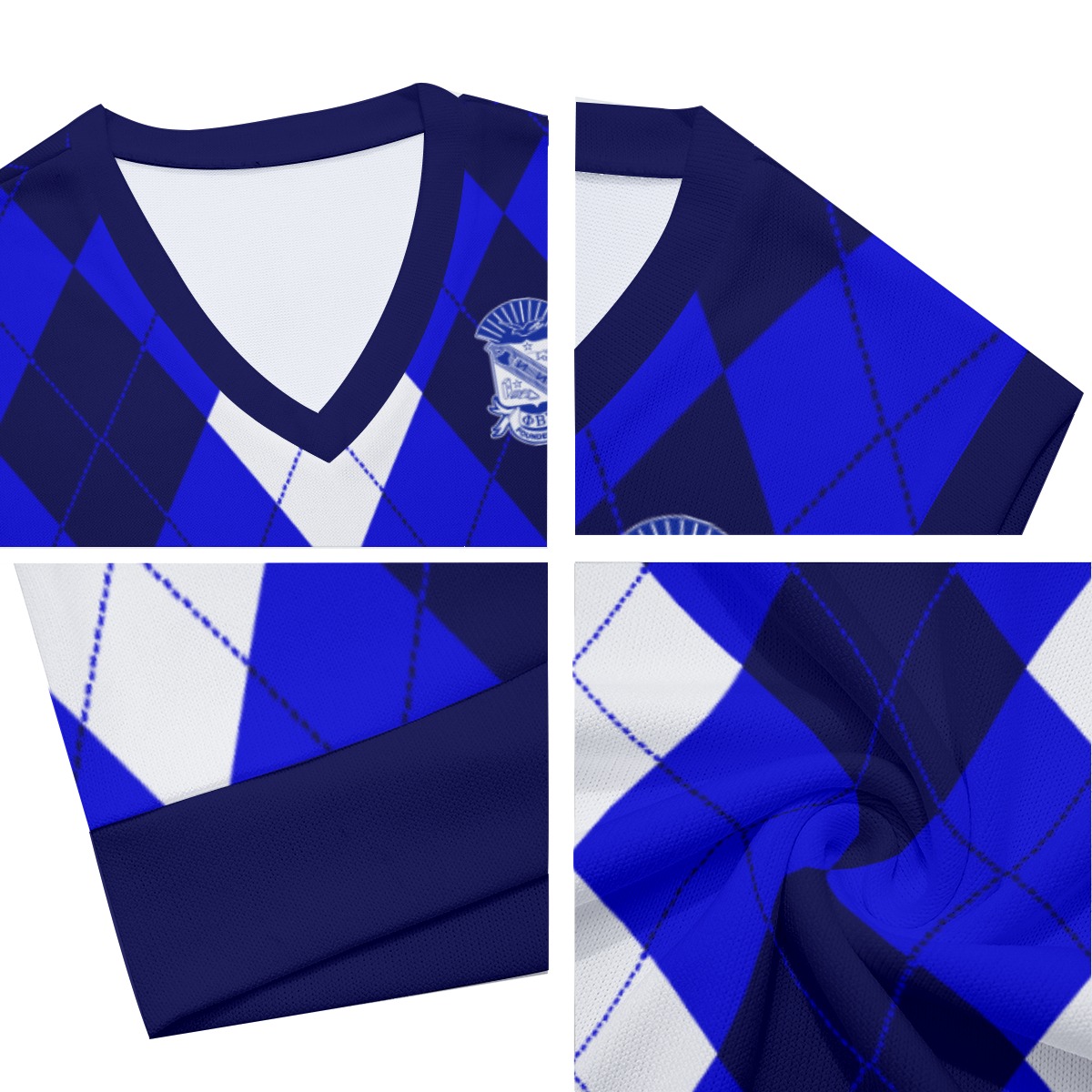 Phi Beta Sigma V-neck Christmas Vest - Image 7