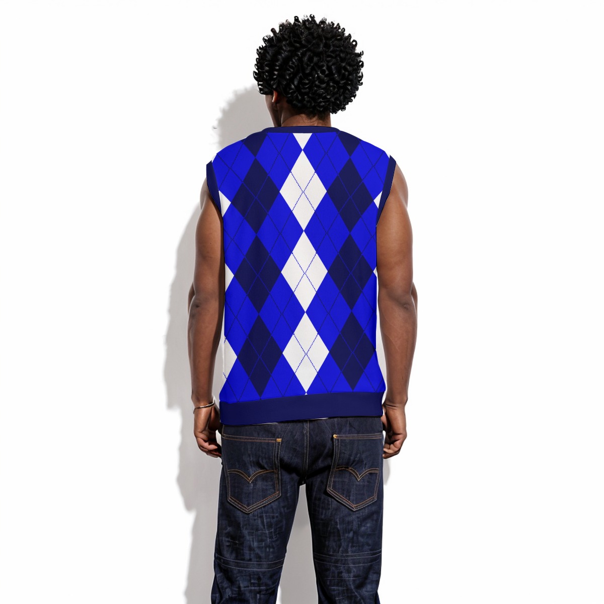 Phi Beta Sigma V-neck Christmas Vest - Image 4