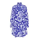 Zeta Phi Beta High Neck Dress With Long Sleeve