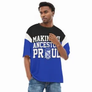 Phi Beta Sigma Drop Shoulder T-shirt With Short Sleeve