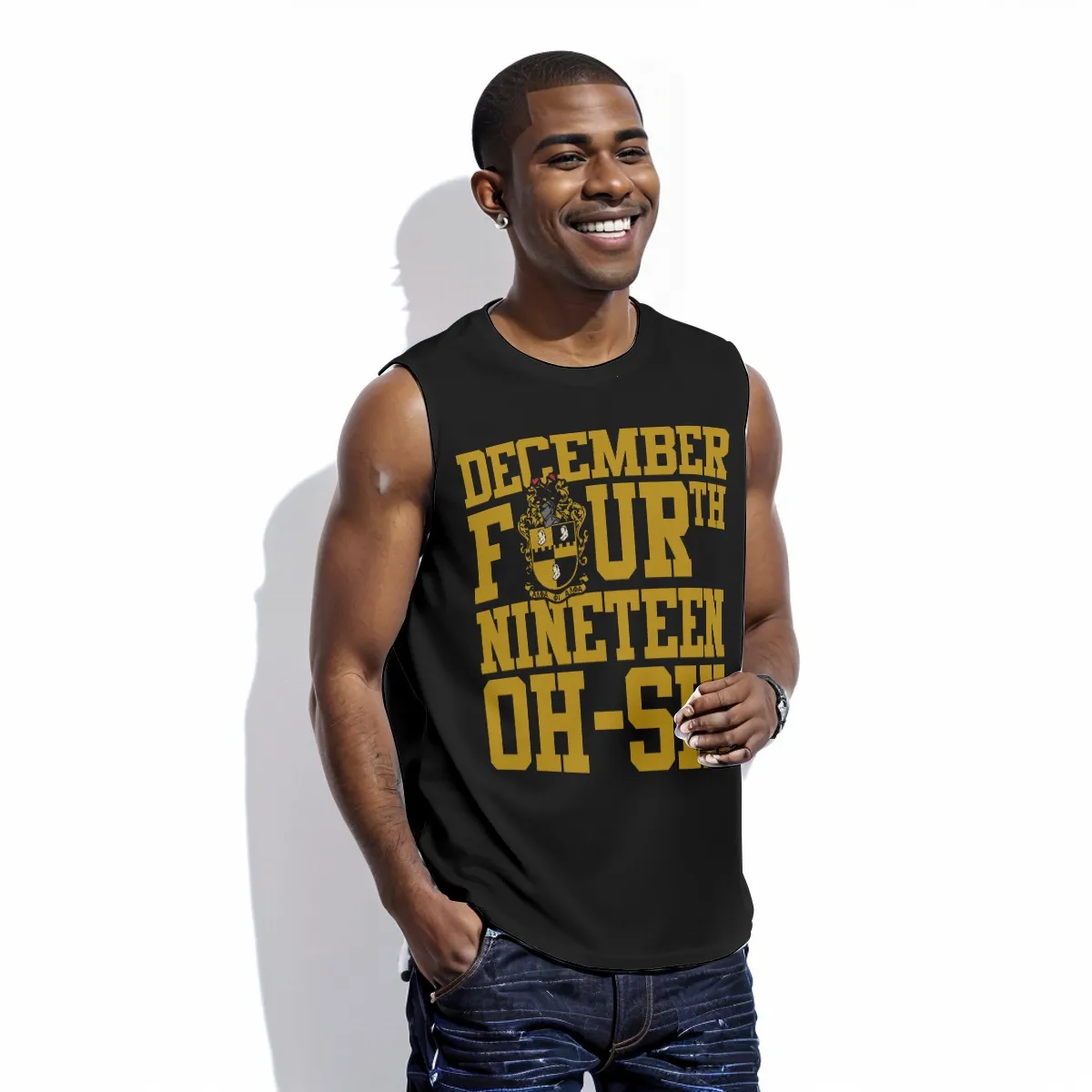 Alpha Phi Alpha O-neck Tank Top - Image 3