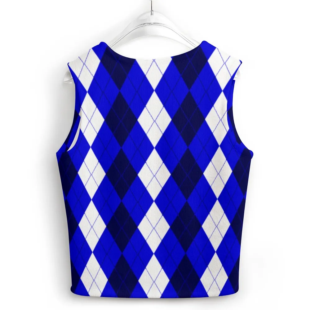 Zeta Phi Beta Long Sleeve Button Knit Christmas Vest - Image 2