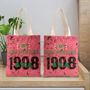 Alpha Kappa Alpha Founding Year Tote Bags