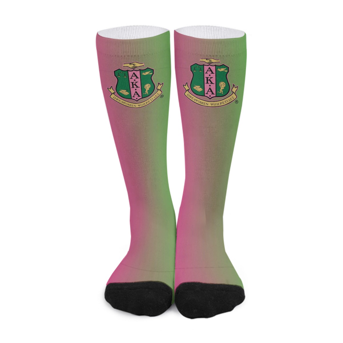 Alpha Kappa Alpha Sorority Sublimation Socks - Image 2