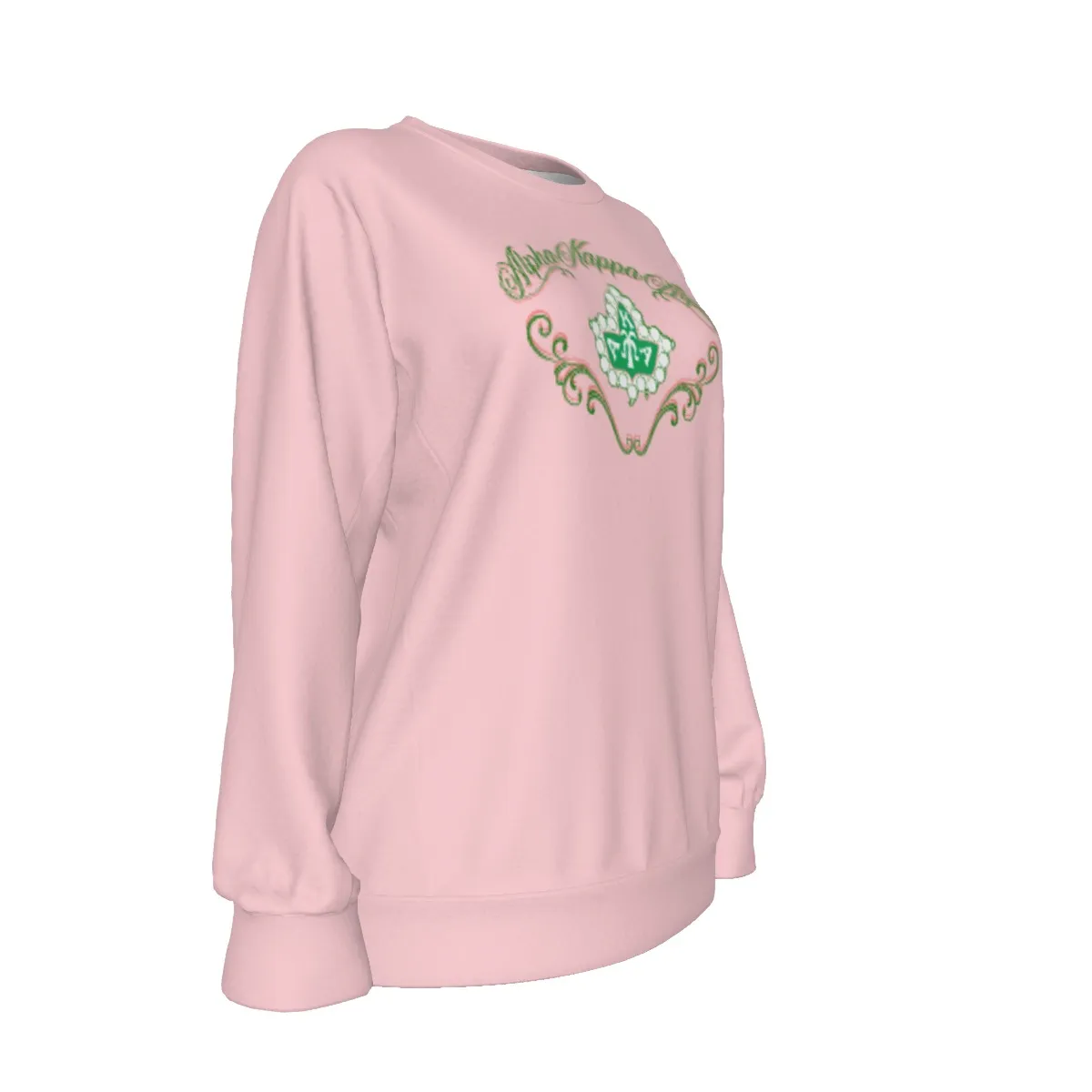 Alpha Kappa Alpha Ivy Leaf Crewneck Sweatshirt - Image 3