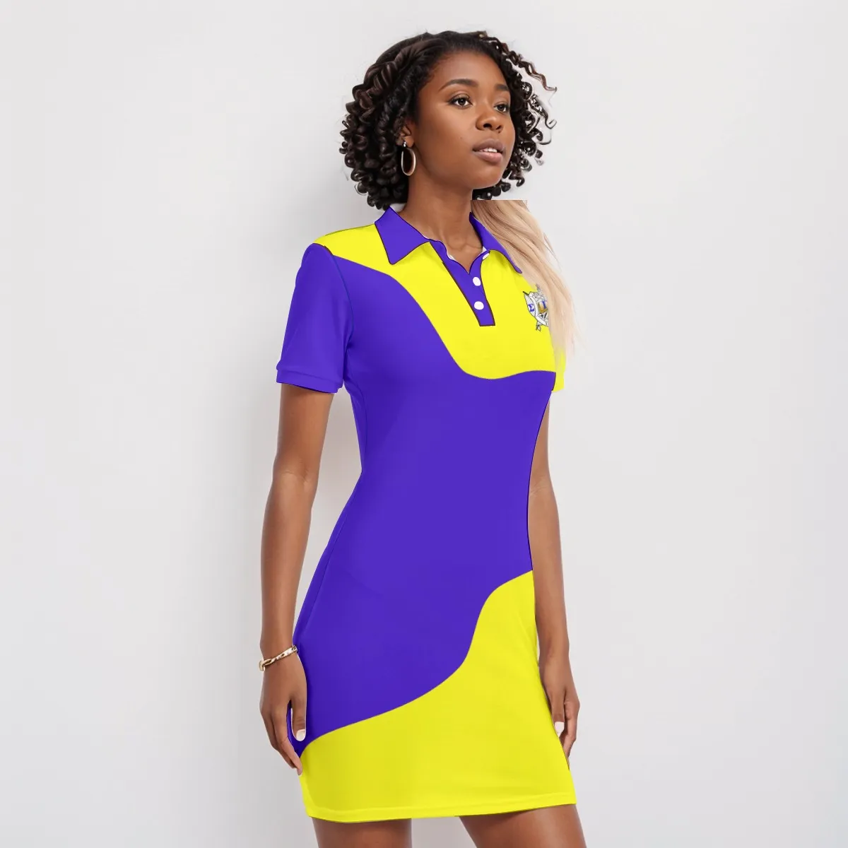 Sigma Gamma Rho Polo Collar Dress - Image 2