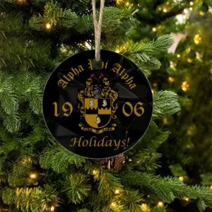 Alpha Phi Alpha Christmas Ornaments